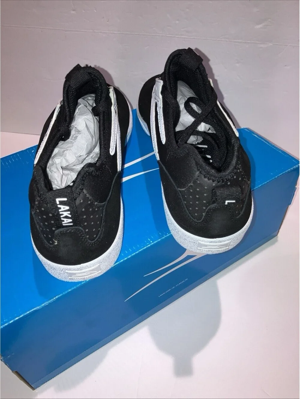 LAKAI Dover Skate Shoes Men’s Black Suede US Size 10.5 NEW